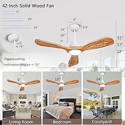 Ceiling Fans with Lights and Remote,42 Inch Unique