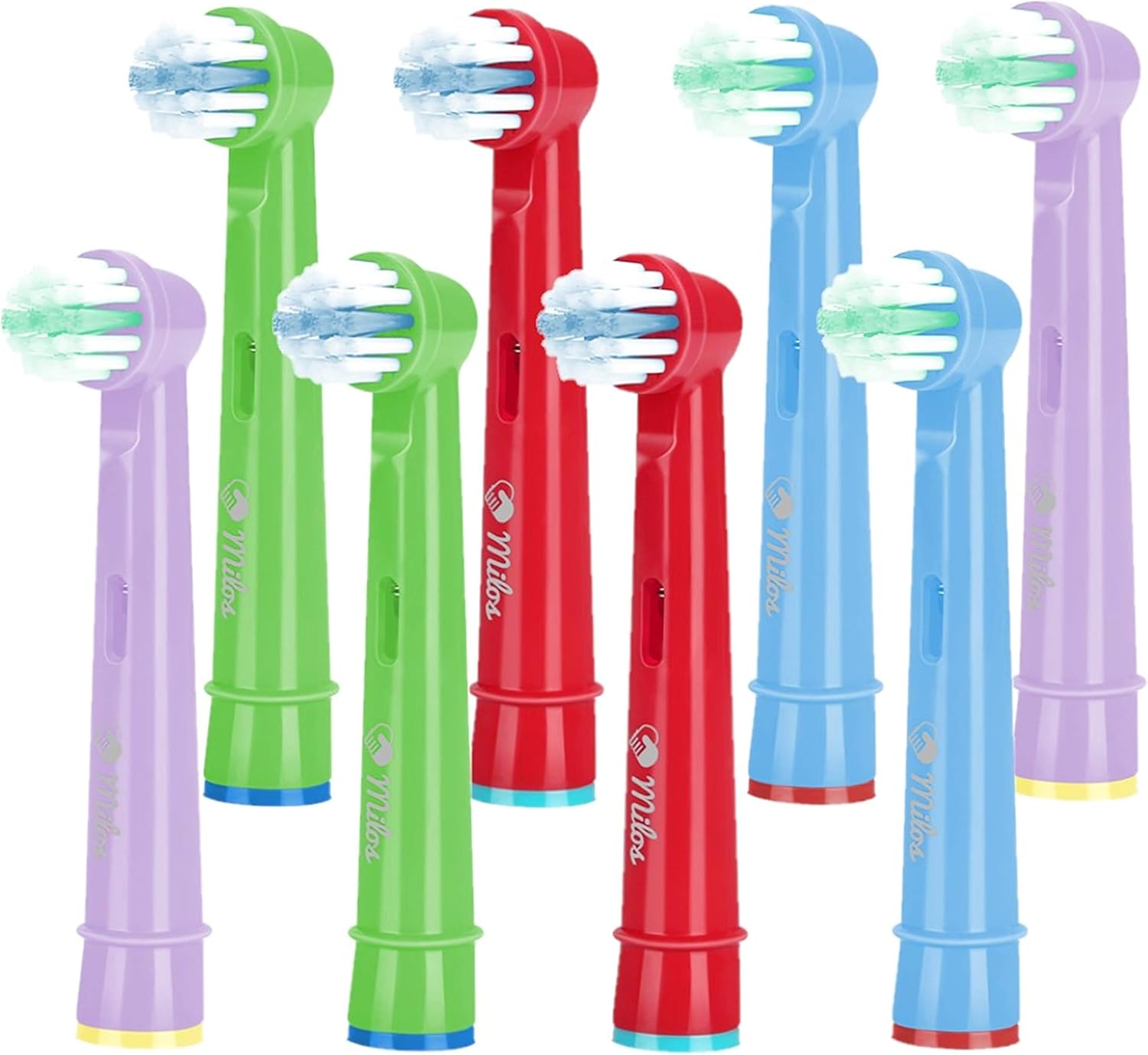 8 Pack of Kids Toothbrush Heads (Small) / Milos Toothbrush Heads