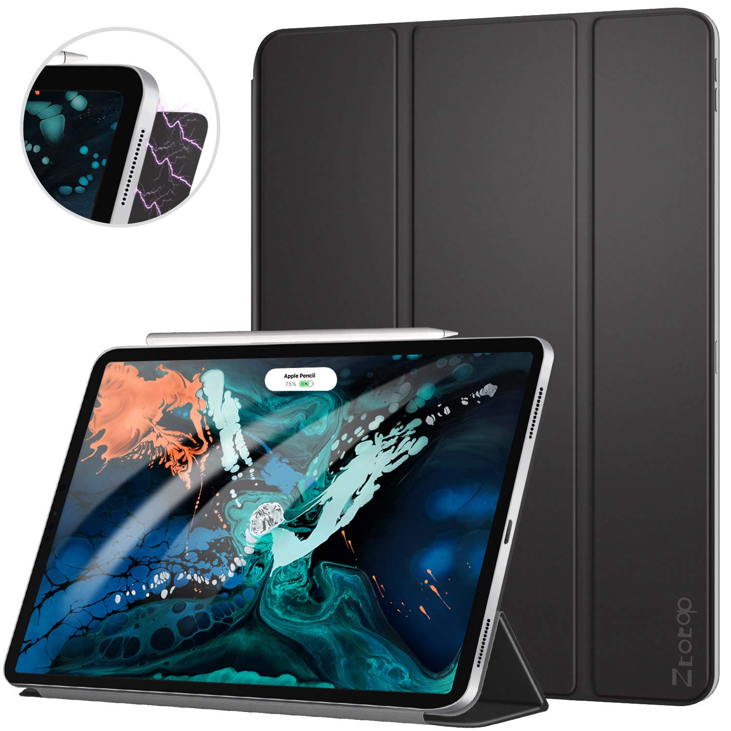 Ztotop Case for iPad Pro 12.9 Inch 2018, Strong Ultra Slim