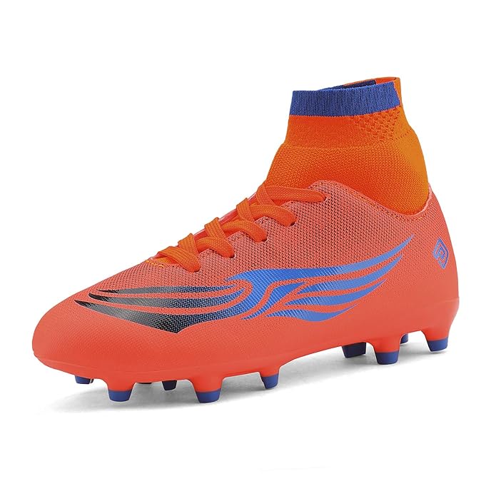 Buy DREAM PAIRS Girls Orange Blue Soccer Football Cleats Athletic Shoes