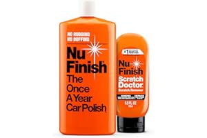 Nu Finish Exterior Car Care Kit with Scratch Doctor Car Scratch Remover (6.5 Fl Oz) and The Once a Year Car Polish (16 Fl Oz)