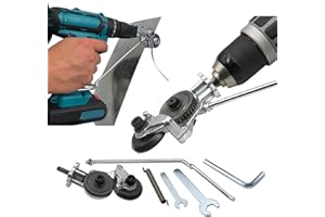 OFY ONLY FOR YOU Electric Drill Plate Cutter Electric Drill Shears Attachment Cutter Nibbler Electric Drill Shears Sheet Metal Cutter Tool for Iron Aluminum Copper (Lithium Special Model)