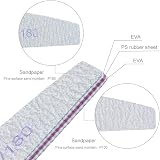 URAQT 16PCS Professional Nail Files 100/180 Grit Double Sided Emery Board view 5