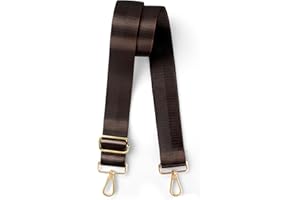 OTCO Purse Straps Replacement Crossbody Straps for Purses,Drak Brown Shoulder Strap for Bags,Guitar Straps for Handbags,Nylon Backpack Replacement Straps Luggage Straps for Women