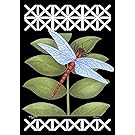Toland Home Garden 102059 Dragonfly on Black 28 X 40" Decorative USA-Produced House Flag