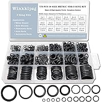 TWCC 770 Pcs Rubber O Rings Kit, 18 Size Metric NBR Washer Gasket Sealing Assortment Kit, for Plumbing Faucet, Automotive, Ai