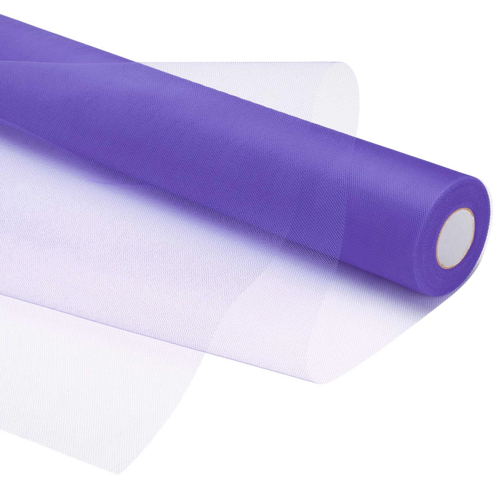 PATIKIL Tulle Fabric Rolls, 24 Inch by 50 Yards Fabric Spool Tulle Ribbon Netting Bolt for DIY Crafts Wedding Party Decorations, Tutu Skirts, Table Skirt, Gift Wrapping, Purple