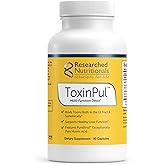 Researched Nutritionals ToxinPul - Kidney & Liver Cleanse Detox & Repair - Multi-Binder Formula with Humic Acid, Chlorella & Quercetin for Heavy Metals, Glyphosate & Toxin Removal (90 ct)