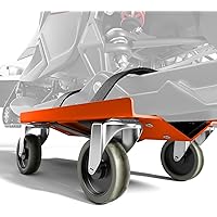 Chievbit Snowmobile Dolly Sets – Heavy Duty Snowmobile Dolly with 3” PP/TPR Swivel Casters & Rubber Pad, 1500 lbs Capacity fo