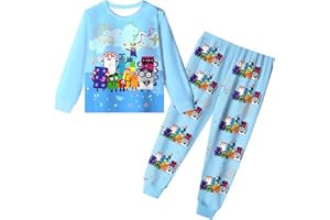 COTO Toddler Boys Cartoon Shirt and Pants Little Kids Graphic Casual Homewear Girls Child Outfit