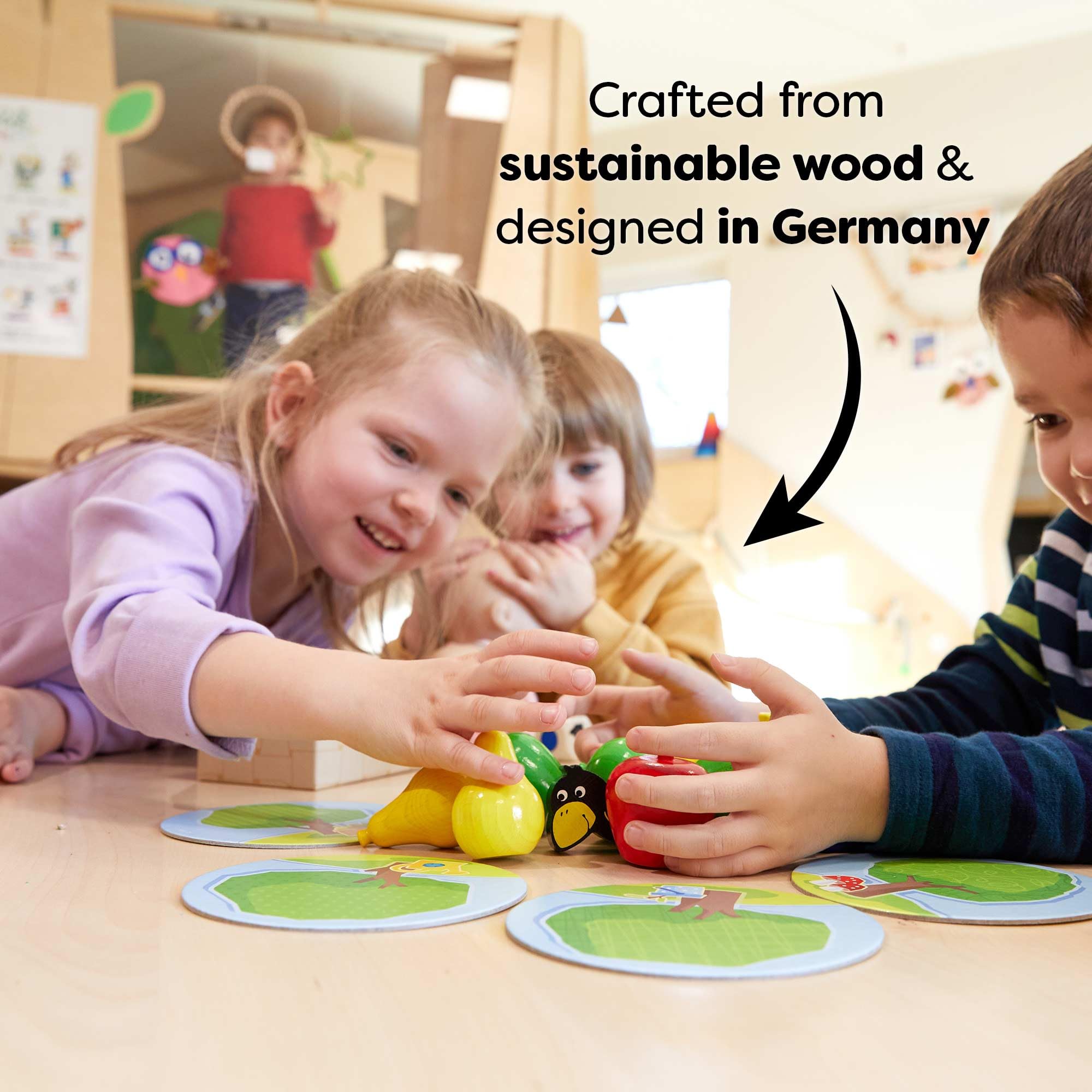 HABA My Very First Games - First Orchard Toddler Game - My First Orchard Game, Cooperative Toddler Board Games for 2 Year Olds - Made in Germany