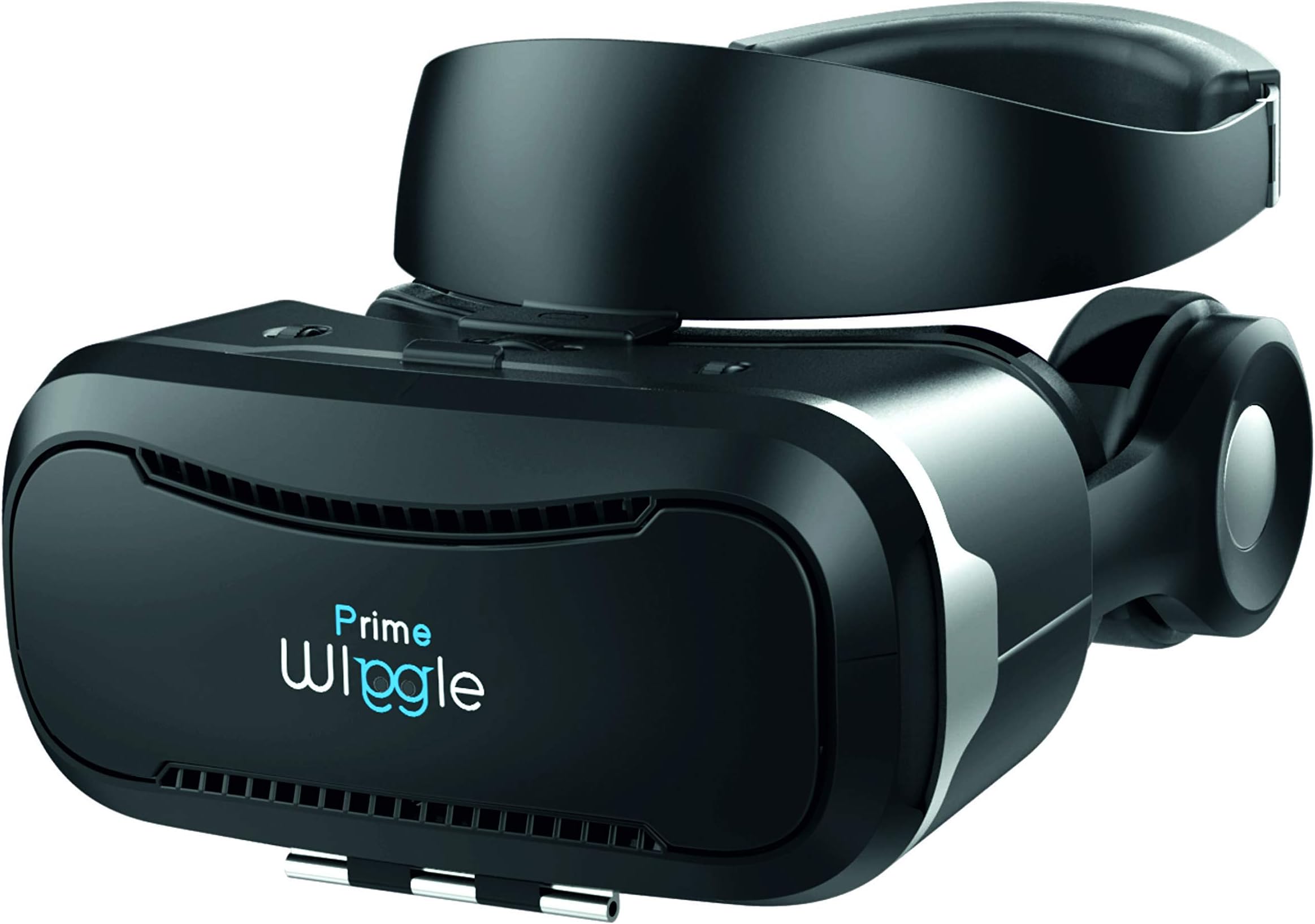 WI Wiggle Prime VR Headset 3D Box With Headphones And New HD PMMA Lenses-Optical Resin Lense + Remote Controller With 3D HFDI Stereo Headphone