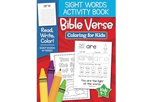 Sight Words Activity Book: Bible Verse Coloring for Kids