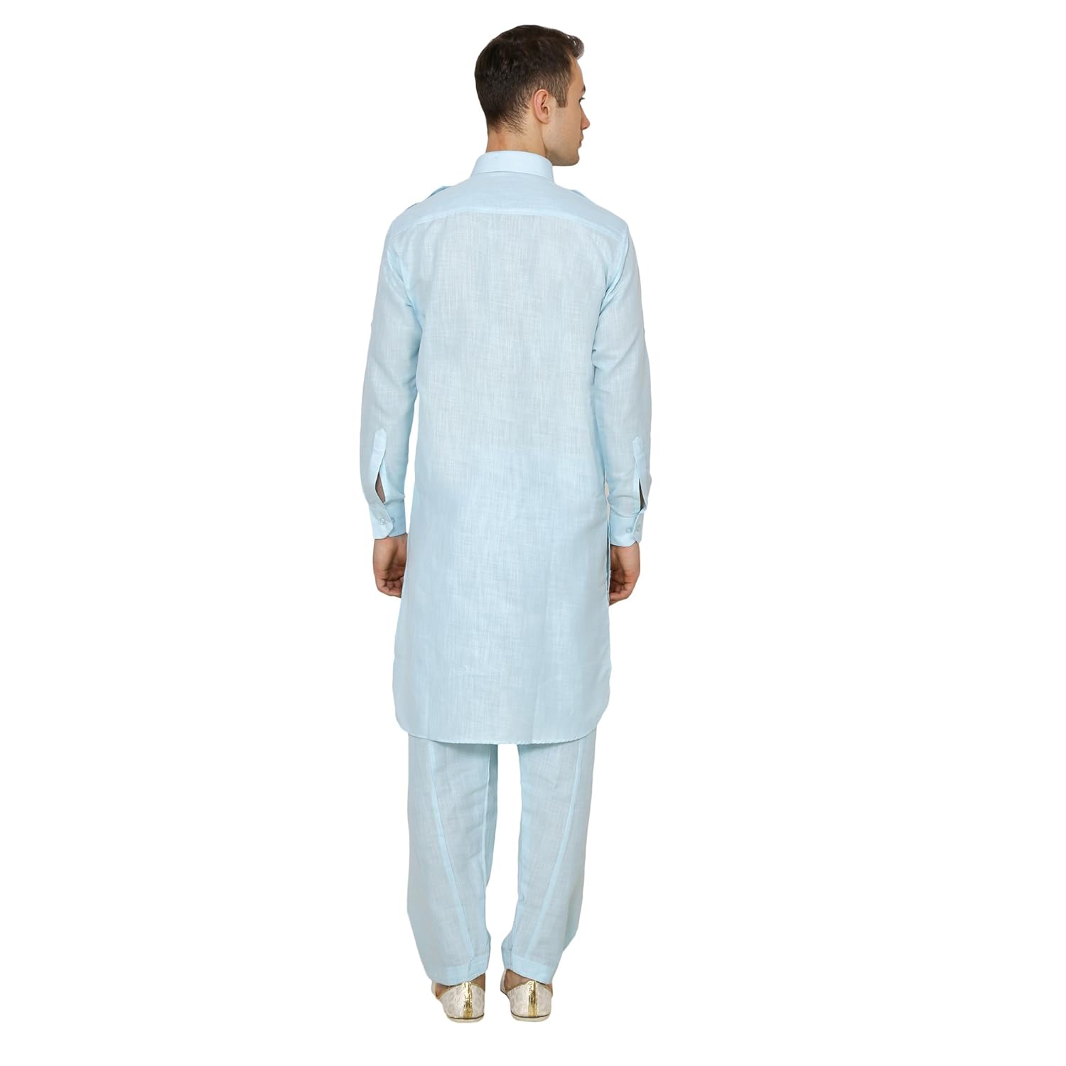royal men's linen cotton pathani suit set's