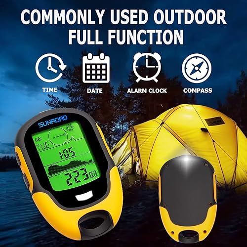 Barometer Altimeter Compass LCD Digital Thermometer Watches