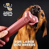 TastyBone Nylon Dog Chew Toy Bacon Large Indestructible UK Made view 3