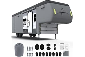 Fonzier 5th Wheel RV Cover 7 Layers Heavy Duty RV Cover 40'1''-43' Weatherproof, Anti-UV, Rip-Stop, Breathable