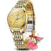 OLEVS Automatic Women Watches Diamond Tourbillon Dress Wrist Watches Moon Phase Waterproof Luminous