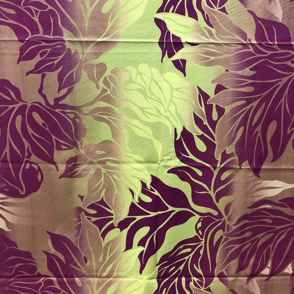 Amazon Co Jp ハワイアン生地 緑 紫グラデ ション パウスカート生地 フラダンス ホーム キッチン