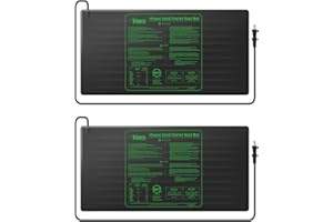 iPower 48" x 20" Waterproof Durable Seedling Heat Mat Warm Hydroponic Plant for Indoor Gardening Germination Starting, 2 Pack