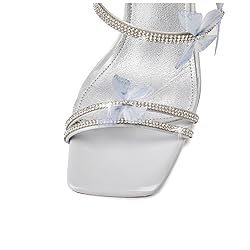 VOZTOLLS Women's Rhinestone Crystal Butterfly High