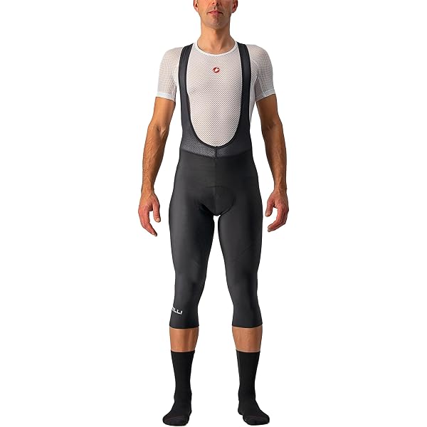 Short Cycliste Giordana Bib - Homme - Noir/Blanc - Taille XS - Paddé & Respirant