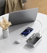 Hulker Extension Lead USB-C PD 20W 3 UK Outlets 2 USB-C 3 USB-A 2m view 7