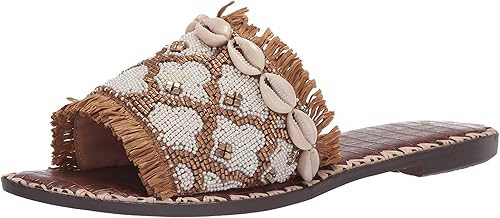 beaded market slide sandal