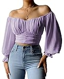 MIRACMODA Womens Elegant Off The Shoulder Puff