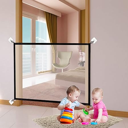 mesh baby gate with hooks