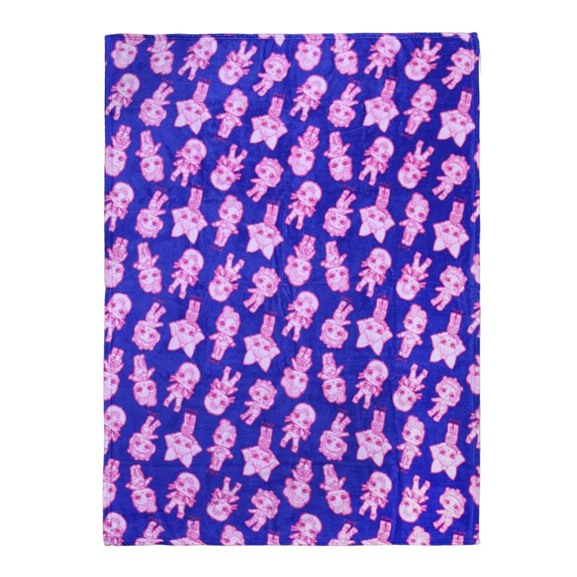 Cerdá Flannel Blanket LOL, Blue, 133 X 170