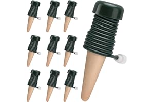 BYDOLL Plant Self-Watering Stakes Automatic Dripper Watering Spikes for Indoor Outdoor Bonsai,Houseplant Insert Devices for Vacation Garden use,Drip Irrigation System for Plant（10 Pack