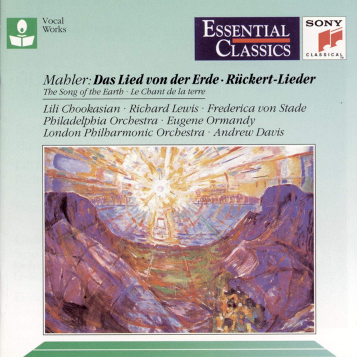 Fredrica Von Stadt Gustav Mahler Eugene Ormandy Andrew Davis Phildadelphia Orchestra London Philharmonic Orchestra Mahler Das Lied Von Der Erde Ruckert Lieder Essential Classics Amazon Com Music