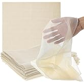 6 PCS Reusable Cheesecloth, 20x20 Inch Cheese Cloths for Straining Hemmed Ultra Fine Cheese Cloth Unbleached Pure Cotton Clot