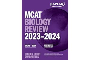 MCAT Biology Review 2023-2024: Online + Book (Kaplan Test Prep)