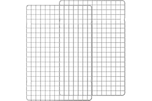 2PCS Cooling Racks for Cooking and Baking, 15" x 10" Stainless Steel Baking Racks Nonstick Cooling Grid for Roasting, Cooking