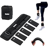ZELUS Soft Iron Z-Fit Ankle Weights 1 Pair Adjustable, 4LB/7LB/10LB for Women Men, Ultra Thin Leg Weights with Adjustable Straps, Arm Weight for Gym Home Yoga Jogging Walking