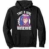 Anime Gifts for Teen Girls Just A Girl Who Loves Anime Pullover Hoodie