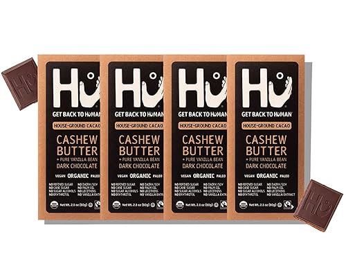 Hu Chocolate Bars Pack Cashew Butter Vanilla Bean Chocolate