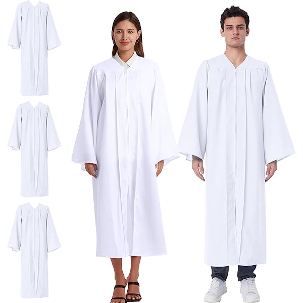 TngHui Unisex Matte Graduation Gown For High School,Choir Robes For Church, Judge - View #7
