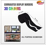 3 Ace Crafts Black Corrugated Border Roll 57mm x 15m Classroom Decor Bulletin view 2