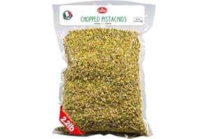 GUSTO ETNA Pistachios Chopped, 35.3 oz (1kg), Sicilian Raw Pistachio Crumbles, Cryo Sealed, Ice Cream Topping, Nuts, Product of Italy, Bronte, Sicily, Italy