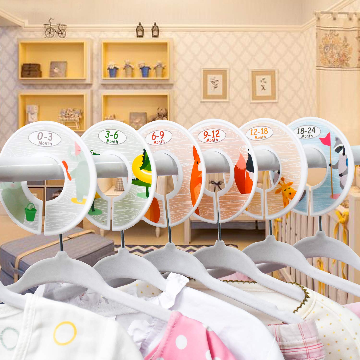ManGotree Baby Velvet Clothes Hangers, Baby Toddlers Kids Children’s