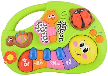 Toy House TH927 Finger Illuminating and Learning Piano Toy, Multi Color