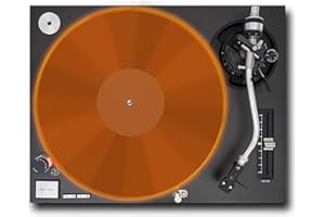 TAZSTUDIO Acrylic Turntable Mat 3mm - Platter Slipmat for 12" Vinyl Vintage Record Player - Improves Sound Quality & Provides Tighter Bass - Anti Static Record Player Mat