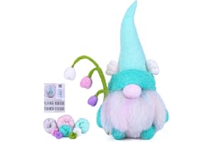 Hssugi Needle Felting Kit, Needle Felting Starter Kit for Beginners Adult, Needle Felting Supplies with Basic Felt Tools, Felting Wool Instructions for DIY Crafts Birthday Present(Lily of Valley)