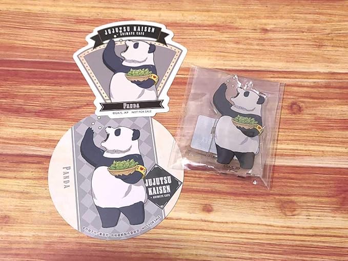 Amazon Co Jp 呪術廻戦 アニメイトカフェ パンダ セット アニカフェ アクリルスタンド アクスタ 特典 コースター ステッカー ホビー 通販