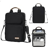 Kailaien 10-13 Inch Tablet Sleeve Bag, Ipad Bag for 13 In/11 in New iPad Pro M4 & 13 in Air M2 2024,iPad Pro 12.9 M2&M1,Ipad 10.9,Galaxy Tab S8+/S9+ 12.4,with Removable Shoulder Strap(Black)