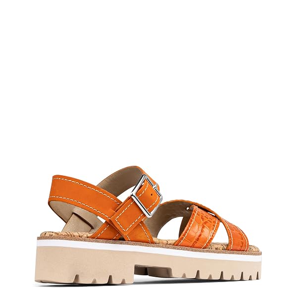 DONALD PLINER WOMEN’S LUG SOLE SLINGBACK SANDAL, SADDLE