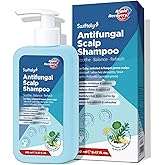 Swiftalyn Antifungal Shampoo for Seborrheic Dermatitis &amp; Folliculitis: Psoriasis, Dandruff &amp; Scalp Ance Shampoo for Men &amp; Women &ndash; Soothes Itchy, Flaky Scalp &ndash; Sulfate-Free Formula